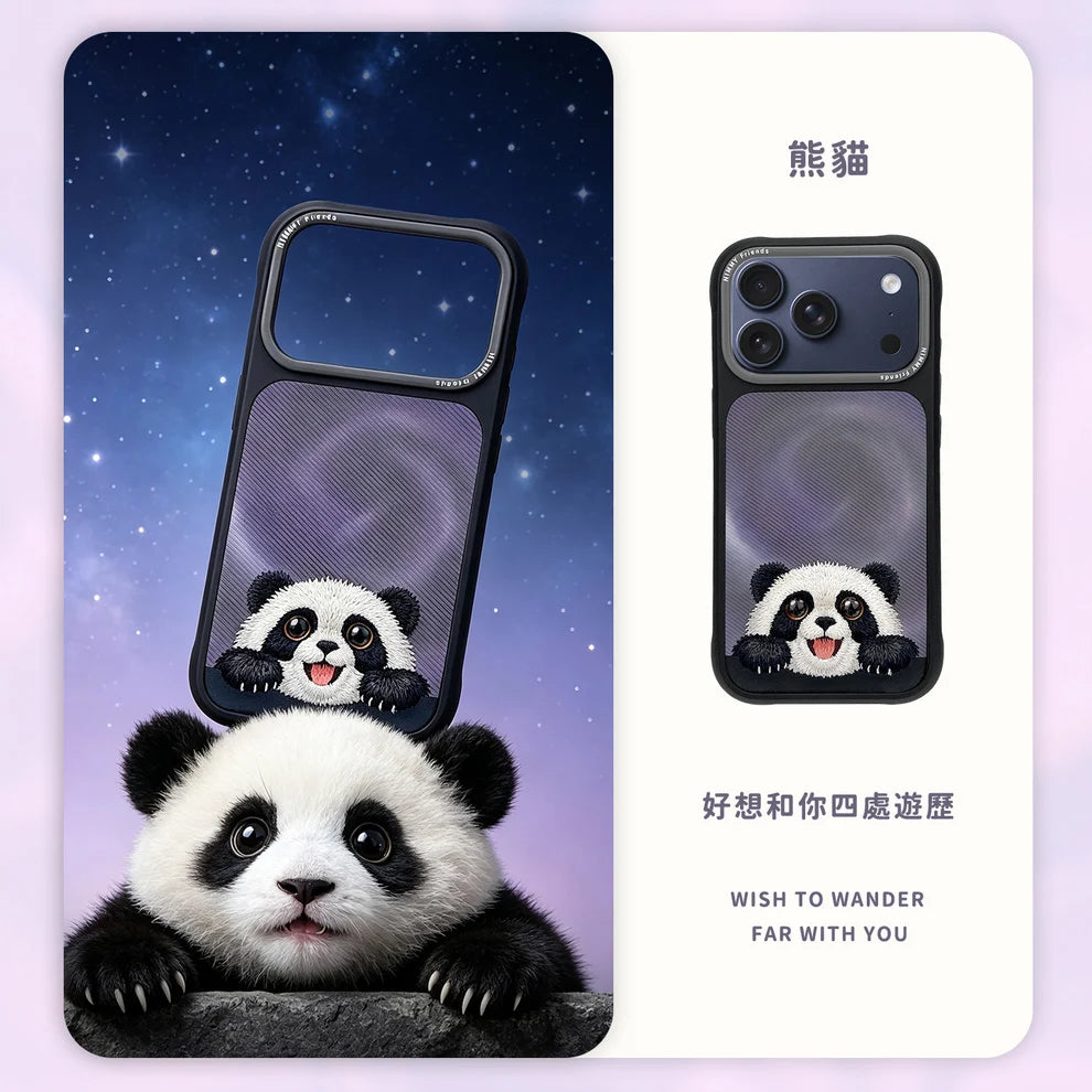 Nimmy Floppy Big Eyes Cute Pets MagSafe Embroidery Case - iPhone 18 Pro Max