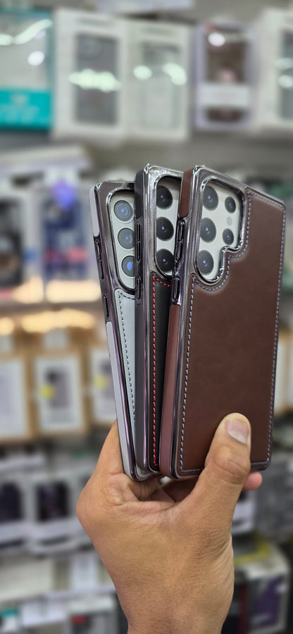 PULOKA Classic Leather For Samsung S25 Ultra