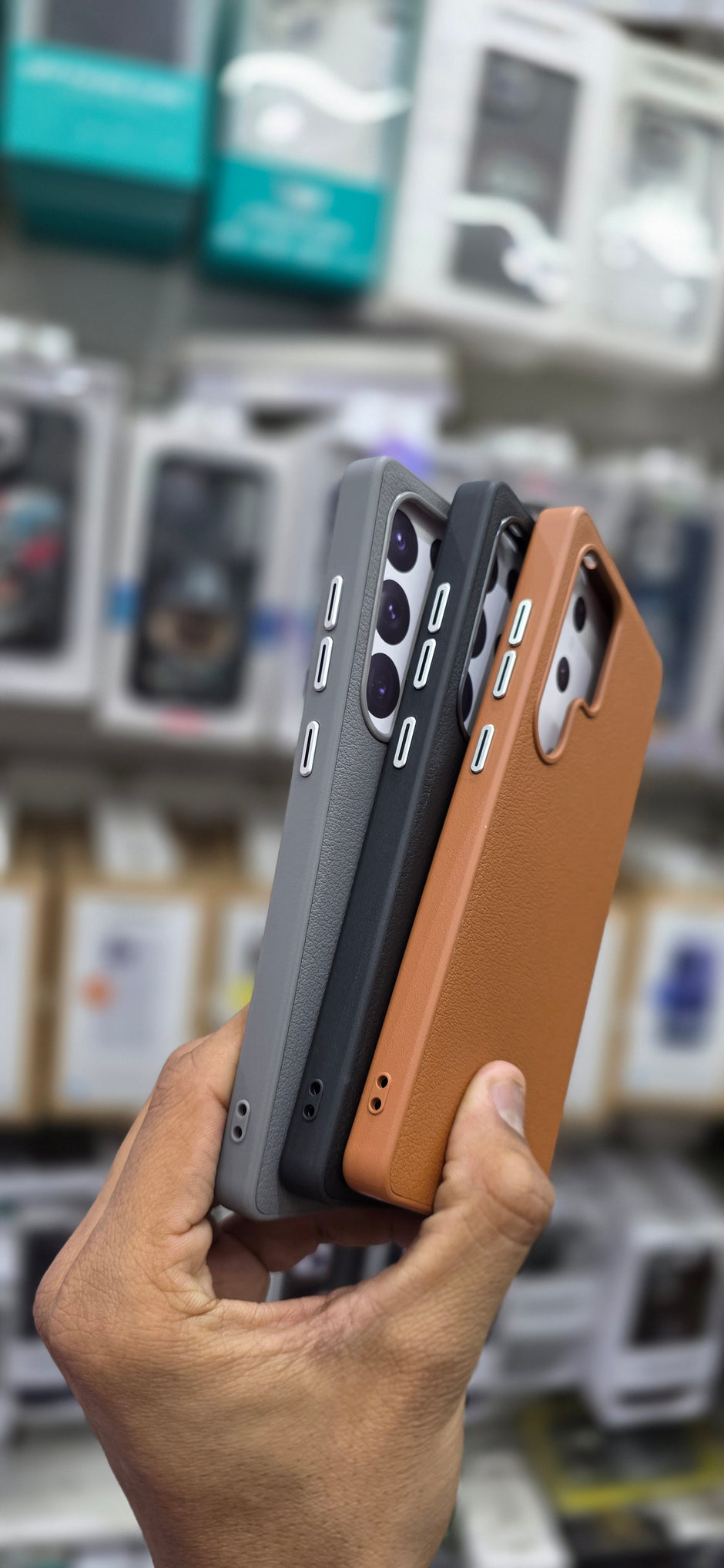 GLSMAXLAB PU Leather Case For Samsung S25 Ultra