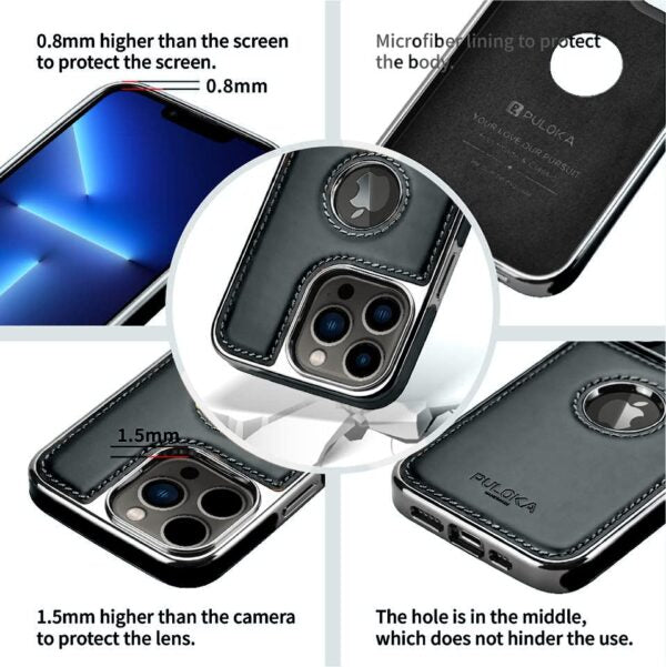PULOKA Classic Leather - iPhone 13 Pro Back Cover