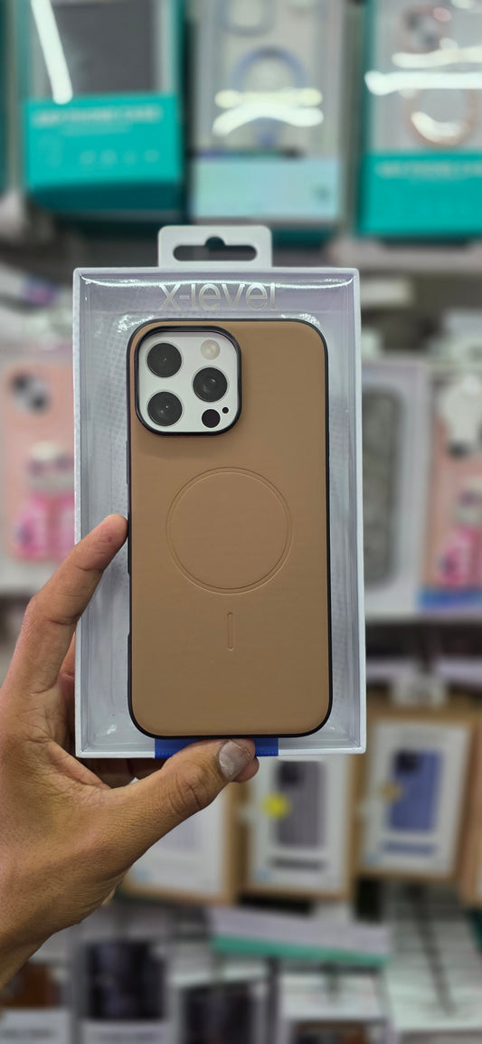 X-LEVEL Magnet Duke Leather Case - iPhone 16 Pro Max