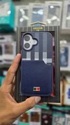 Mentor VII Premium Leather Wallet Case - iPhone 16 Plus Back Cover