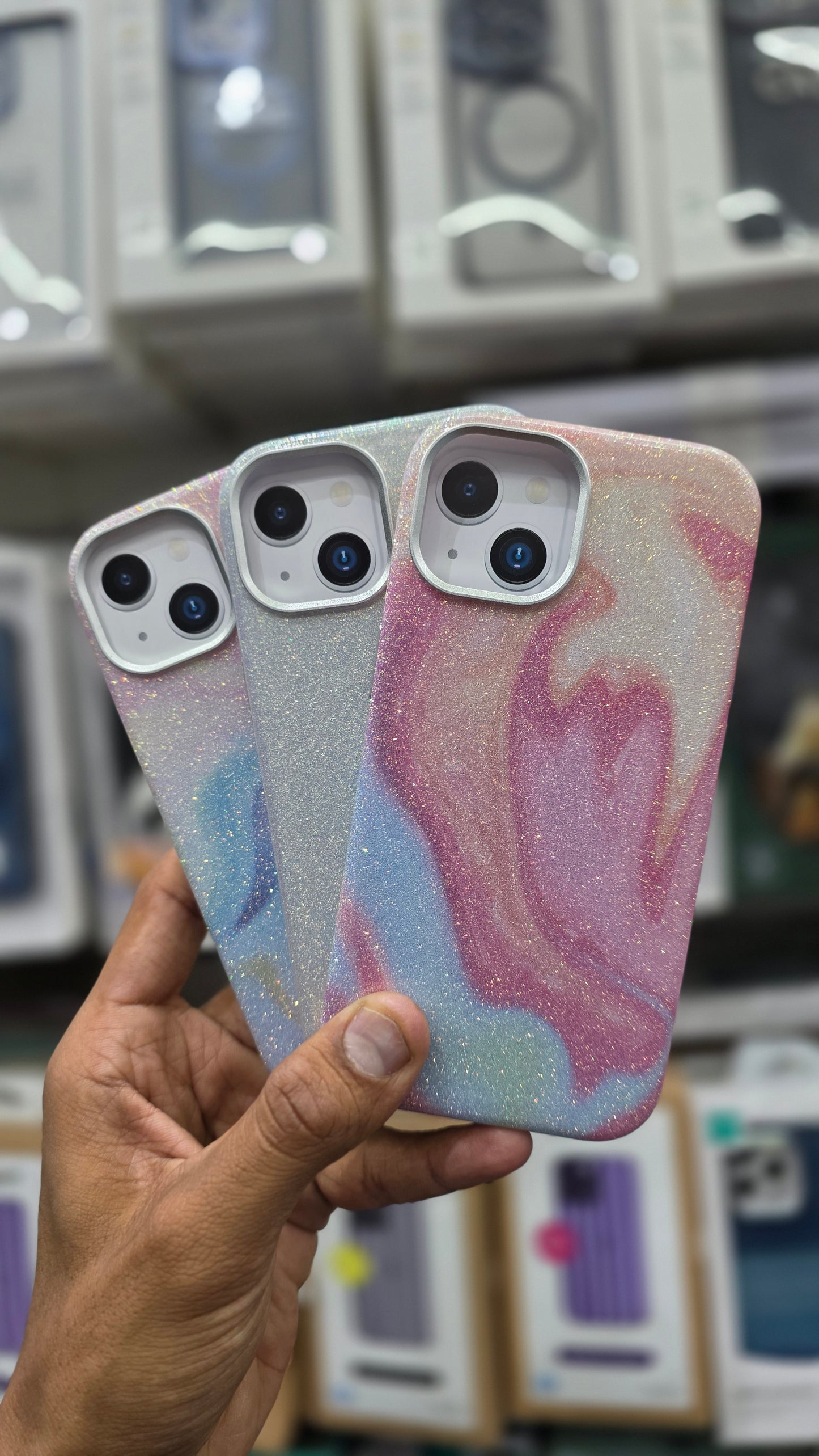 SRP Glittery Pastel Swirl Case WIth MagSafe - iPhone 15