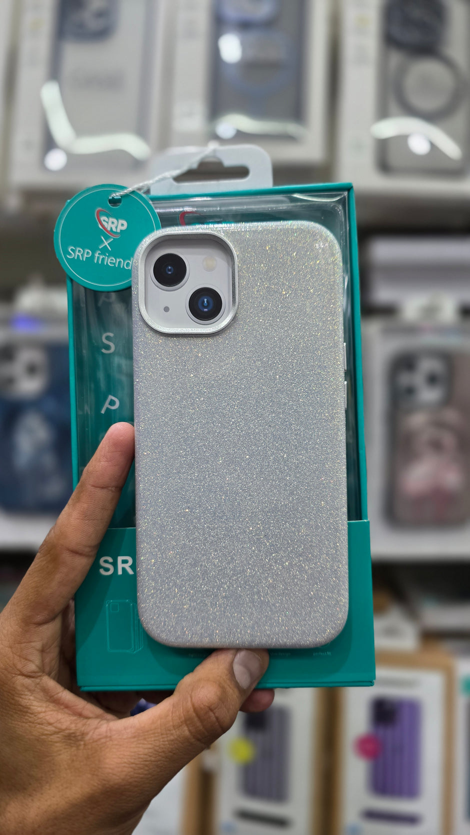 SRP Glittery Pastel Swirl Case WIth MagSafe - iPhone 15 Back Cover