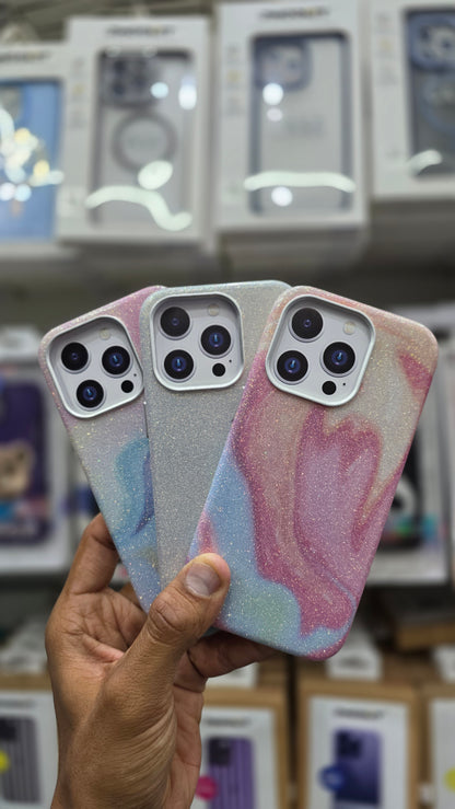 SRP Glittery Pastel Swirl Case WIth MagSafe - iPhone 15 Pro