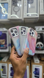 SRP Glittery Pastel Swirl Case WIth MagSafe - iPhone 15 Pro Back Cover