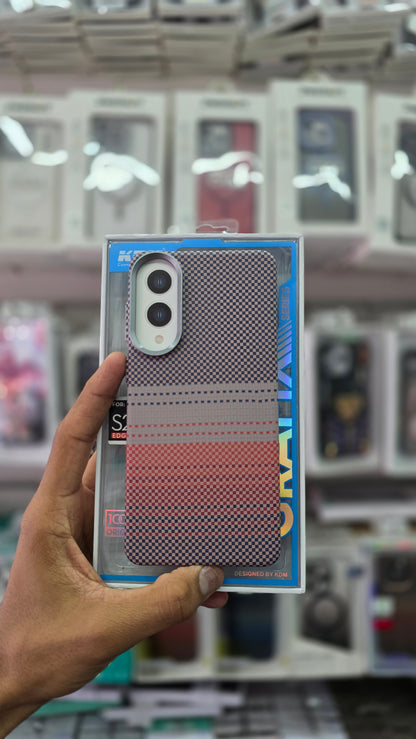 KDM Carbon Fiber Texture Case - Samsung S25 Edge