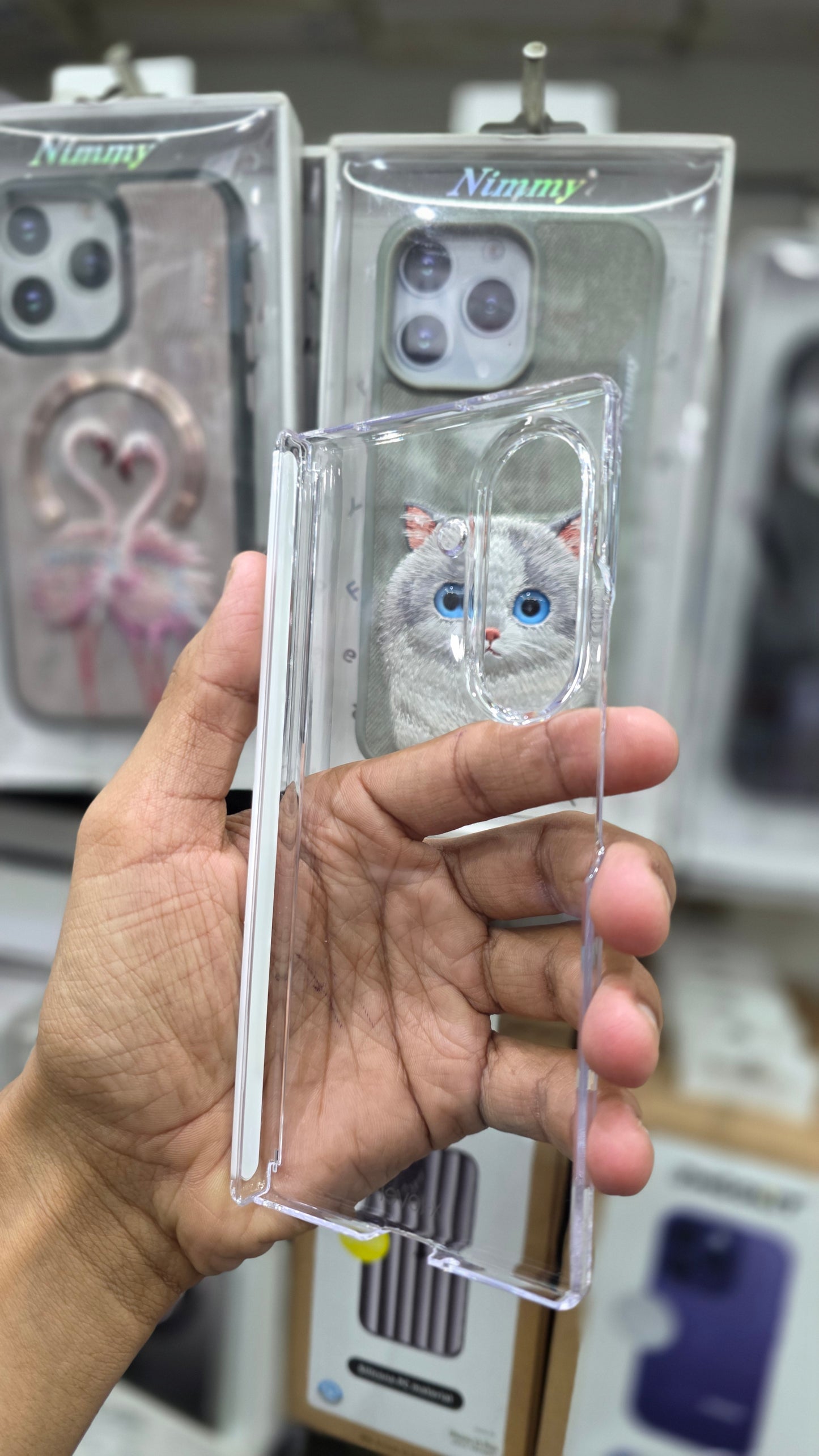 X-Level Sparkling Clear Magnet Case -Samsung Z Fold 7