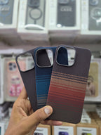 icon MagSafe Kevlar Carbon Fiber Texture - iPhone 15 Pro Max Back Cover