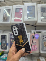 Satyamev Jayte Leather Gold  Case - Samsung Z Fold 7