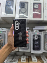 Satyamev Jayte Carbon Texture Silver Case - Samsung Z Fold 7