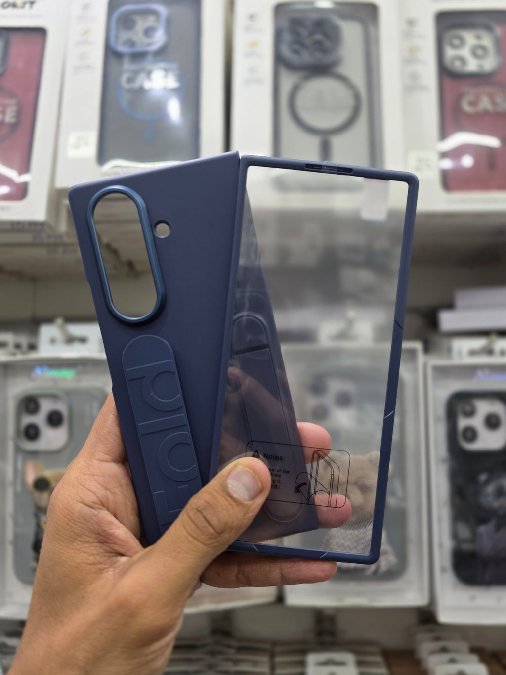 Stand Wrist Strip Case With Glass - Samsung Z Fold 7