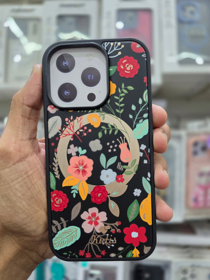 Kutis Floral Printed Shockproof MagSafe Case - iPhone 16 Pro Max