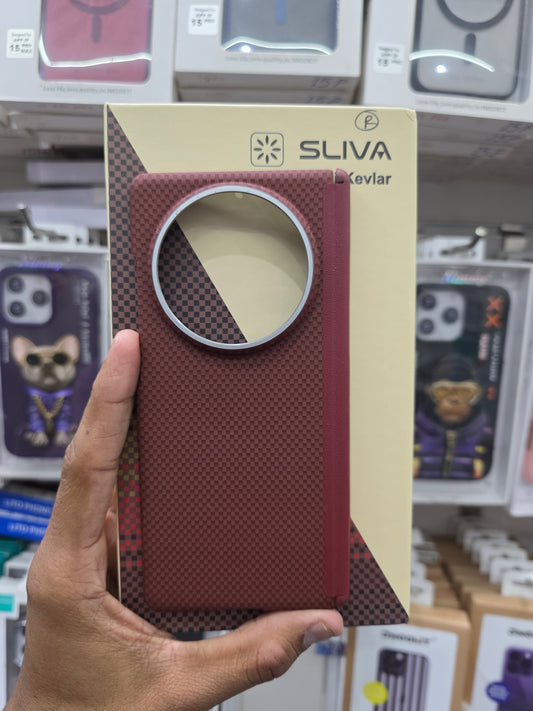 Sliva Carbon Fiber Textute Magnet Case - Vivo X Fold 5