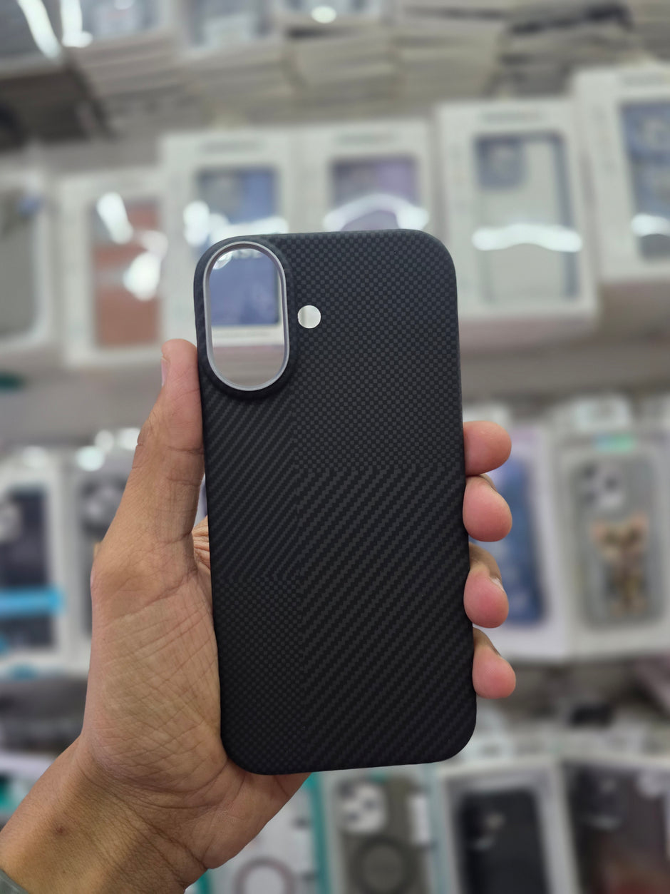 DFANS Carbon Fiber Texture Magnet Case - iPhone 17 Back Cover