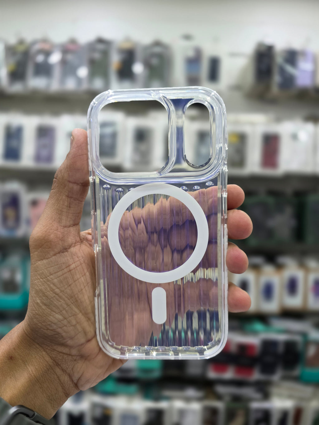 Rock Ribbed Glow Magnetic Case Cover - iPhone 17 Pro Max Back Cover