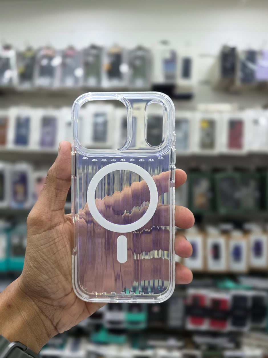 Rock Ribbed Glow Magnetic Case Cover - iPhone 17 Pro Max Back Cover