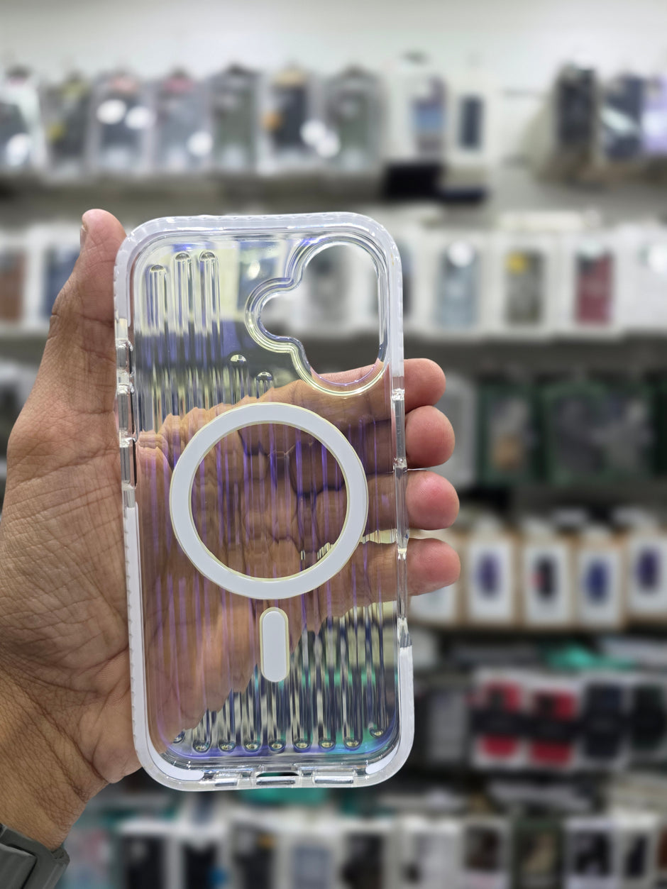 Rock Ribbed Glow Magnetic Case Cover - iPhone 17 Back Cover