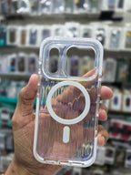 Rock Ribbed Glow Magnetic Case Cover - iPhone 17 Pro Max Back Cover