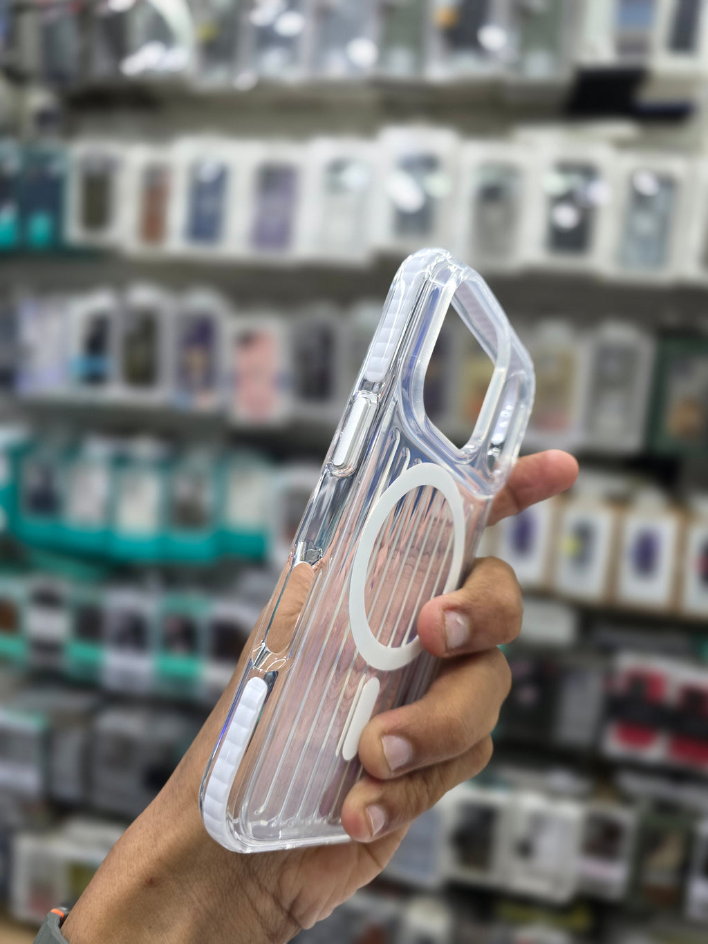 Rock Ribbed Glow Magnetic Case Cover - iPhone 17 Pro Max Back Cover