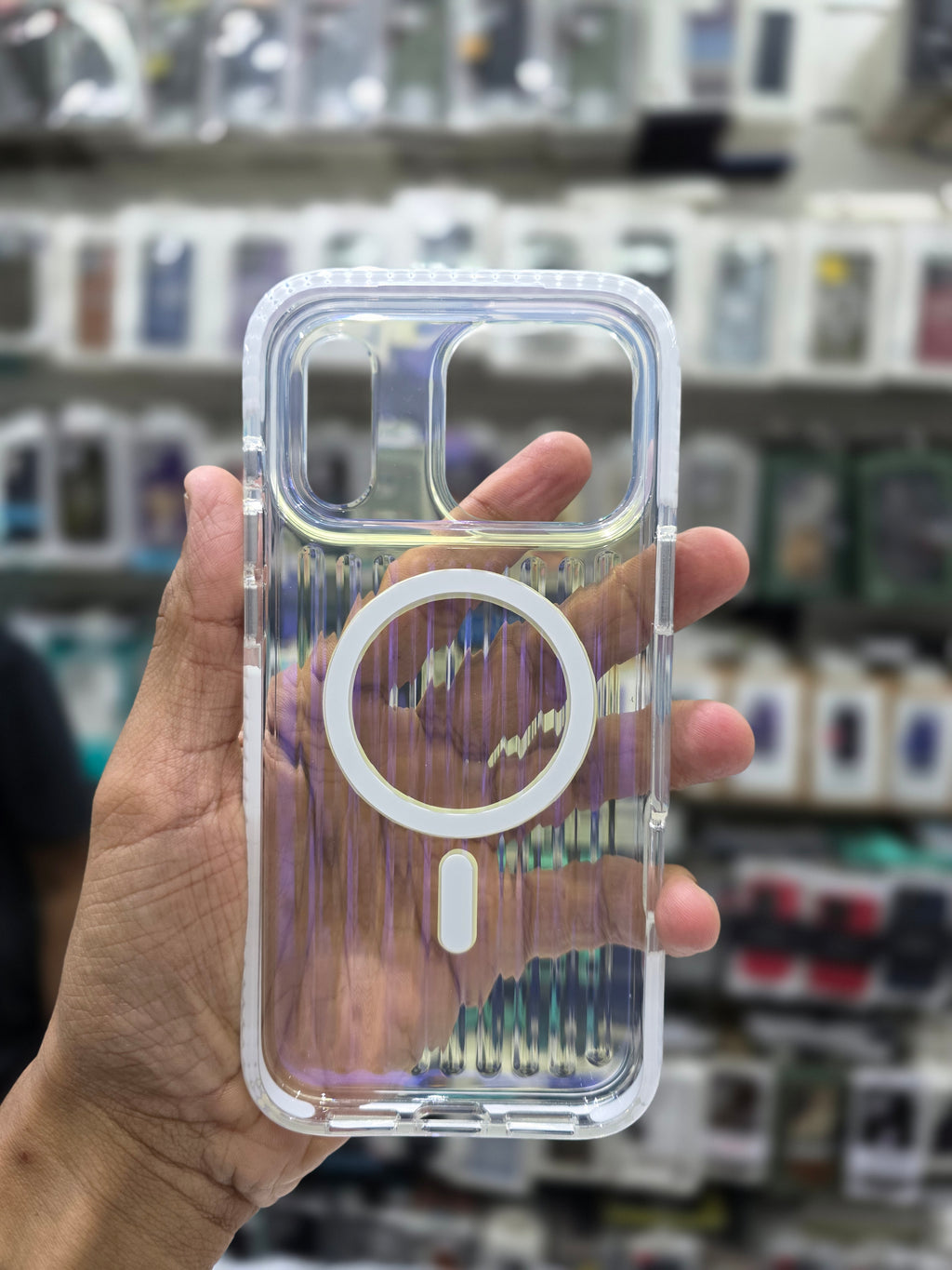 Rock Ribbed Glow Magnetic Case Cover - iPhone 17 Pro Max Back Cover