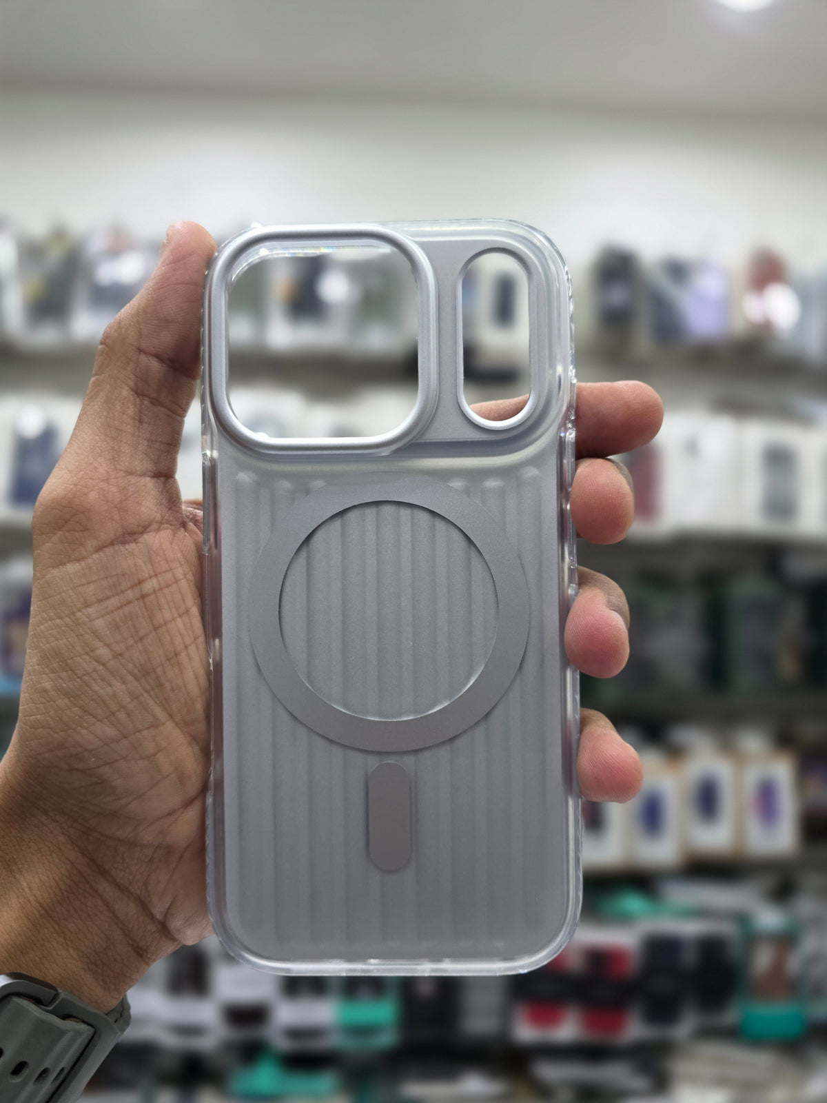 Rock Ribbed  Magnetic Case Cover - iPhone 17 Pro Max Back Cover