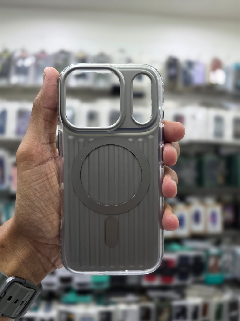 Rock Ribbed  Magnetic Case Cover - iPhone 17 Pro Max Back Cover