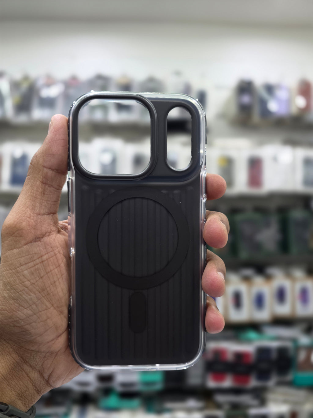Rock Ribbed  Magnetic Case Cover - iPhone 17 Pro Max Back Cover