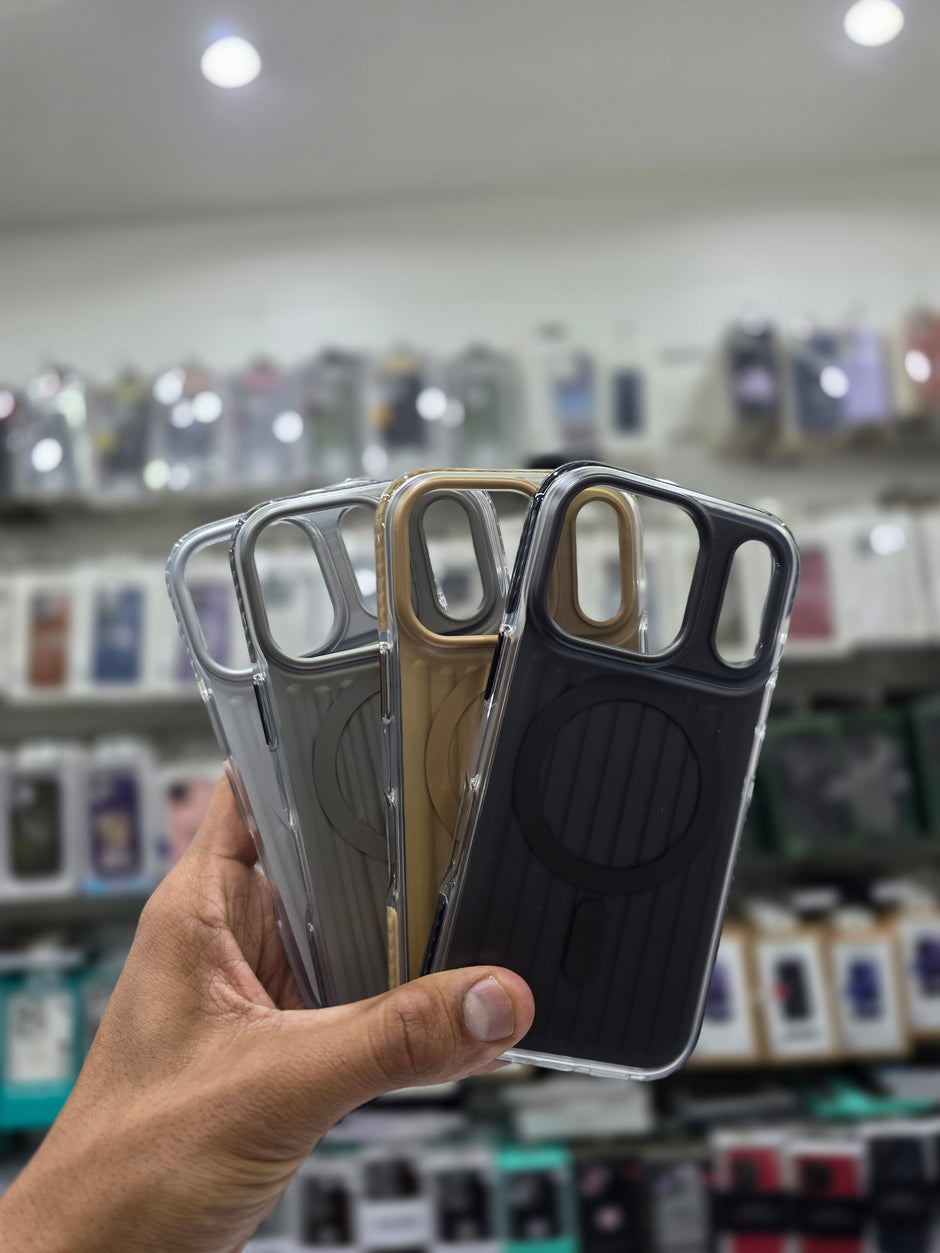 Rock Ribbed  Magnetic Case Cover - iPhone 17 Pro Max Back Cover