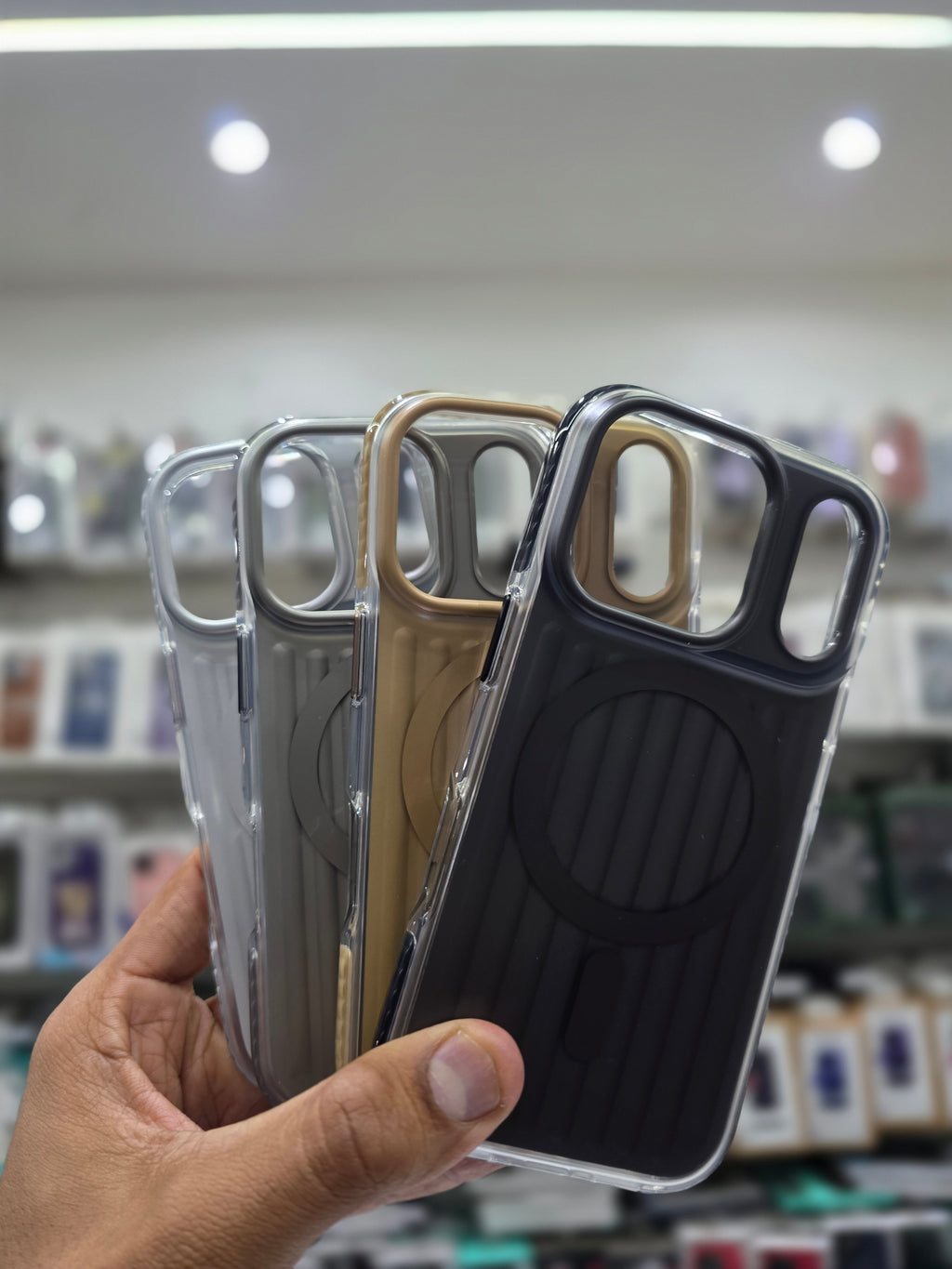 Rock Ribbed  Magnetic Case Cover - iPhone 17 Pro Max Back Cover