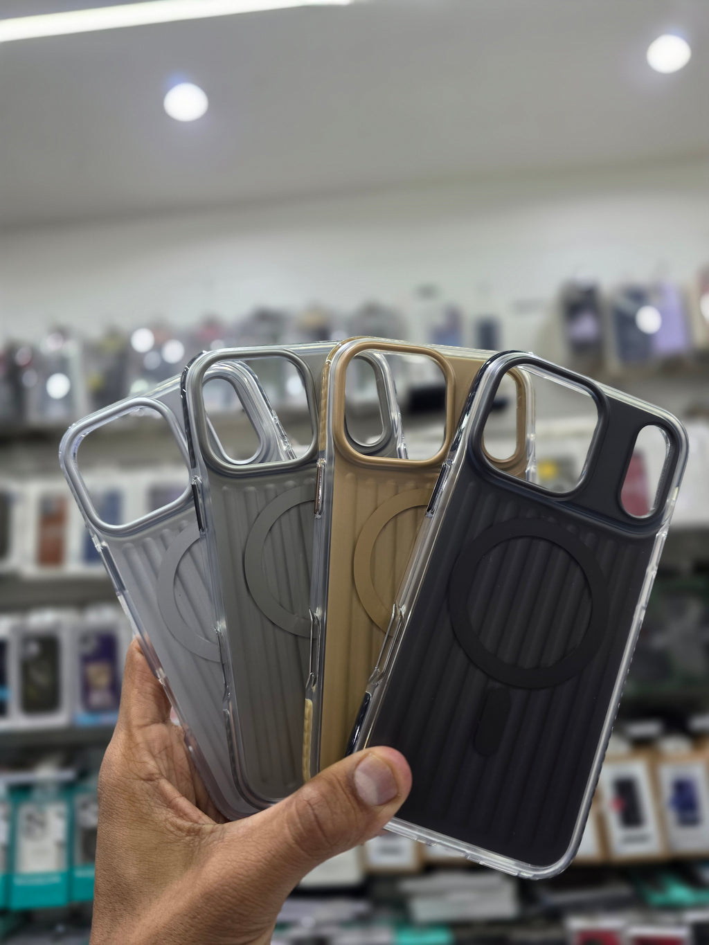 Rock Ribbed  Magnetic Case Cover - iPhone 17 Pro Back Cover