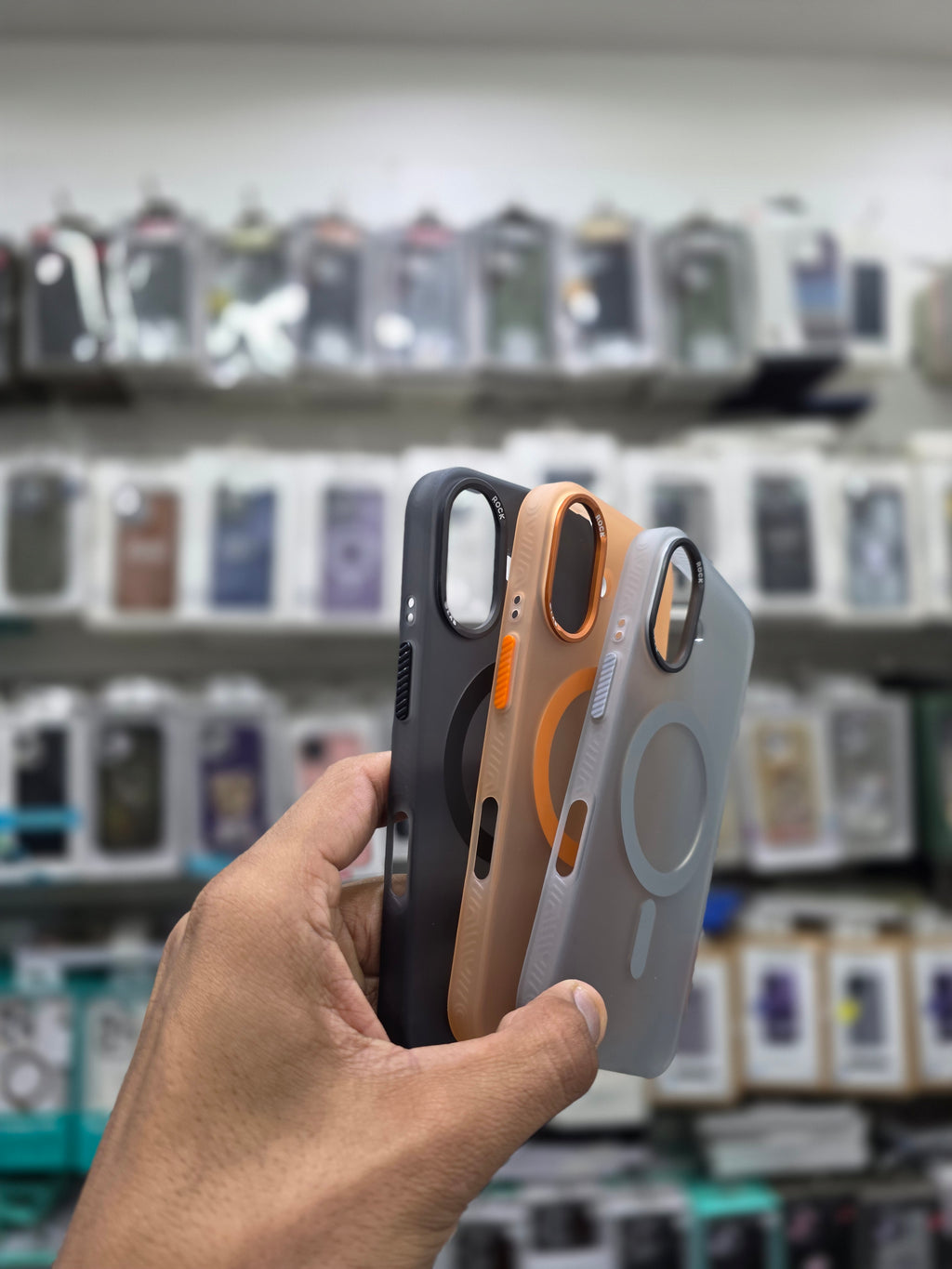 Rock Matte Series with Magnetic(Semi-Transparent ) Cover - iPhone 17 Back Cover