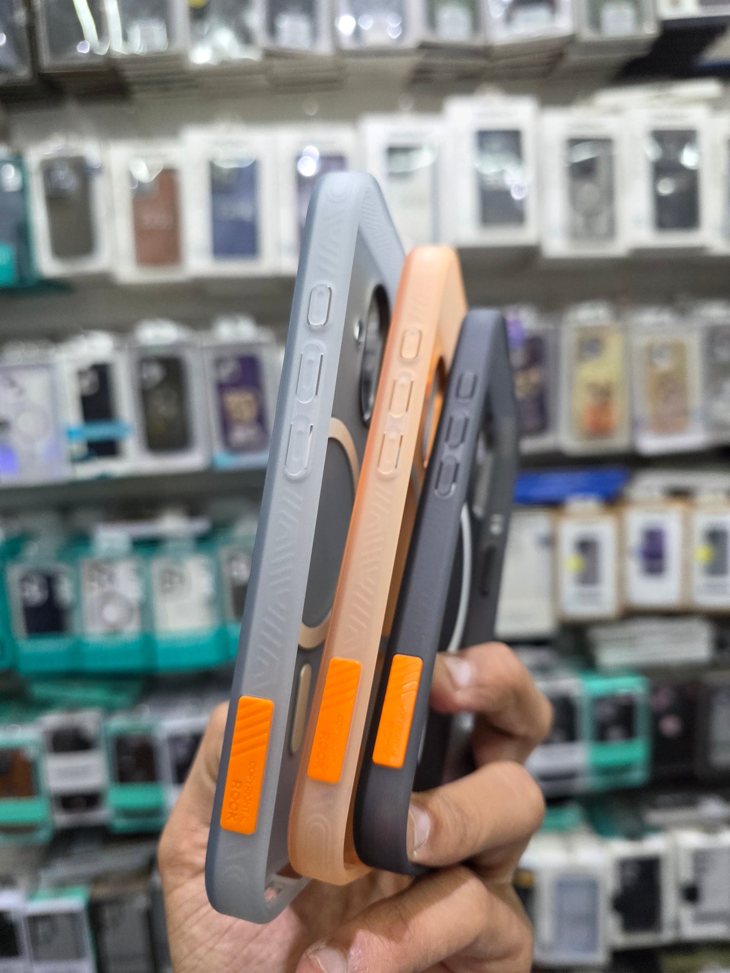 Rock Matte Series with Magnetic(Semi-Transparent ) Cover - iPhone 17 Pro Max