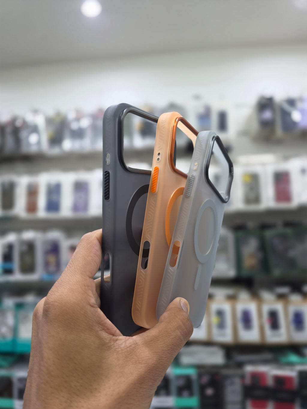 Rock Matte Series with Magnetic(Semi-Transparent ) Cover - iPhone 17 Pro Max Back Cover