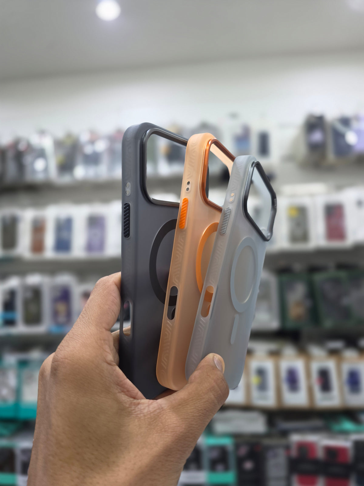 Rock Matte Series with Magnetic(Semi-Transparent ) Cover - iPhone 17 Pro Max Back Cover