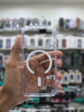 Rock Crystal Shield Transparent Magnetic Protection Case - iPhone 17 Pro Back Cover