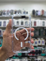 Rock Crystal Shield Transparent Magnetic Protection Case - iPhone 17 Pro Back Cover