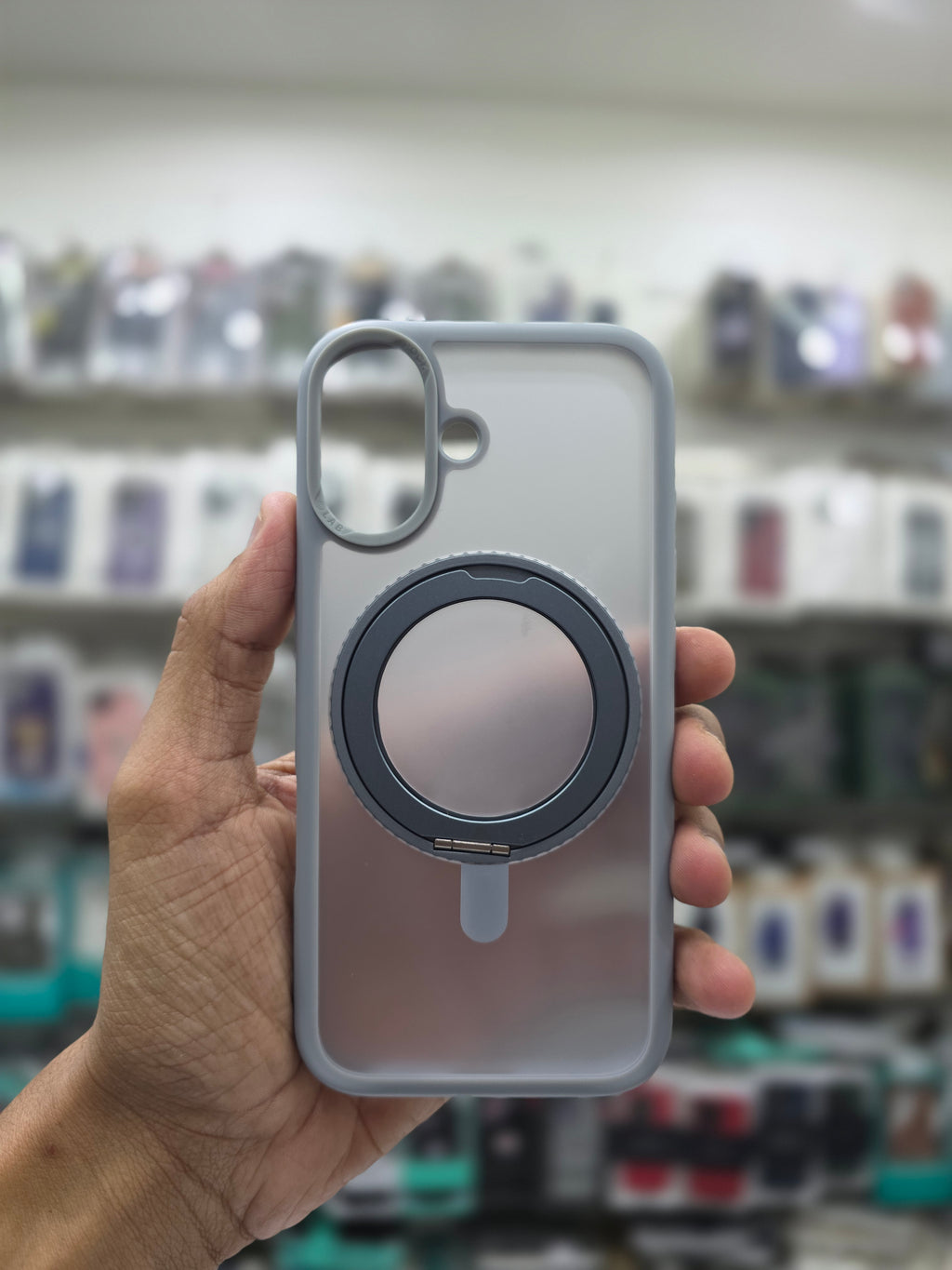 Rock Guard Touch Mate Magnetic Case With 360 Stand - iPhone 17 Back Cover