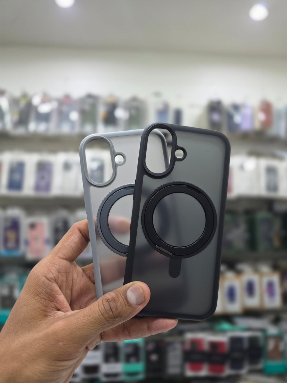 Rock Guard Touch Mate Magnetic Case With 360 Stand - iPhone 17 Back Cover