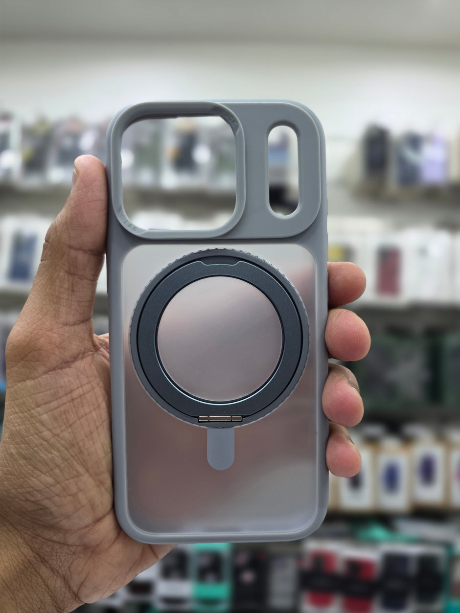 Rock Guard Touch Mate Magnetic Case With 360 Stand - iPhone 17 Pro Back Cover