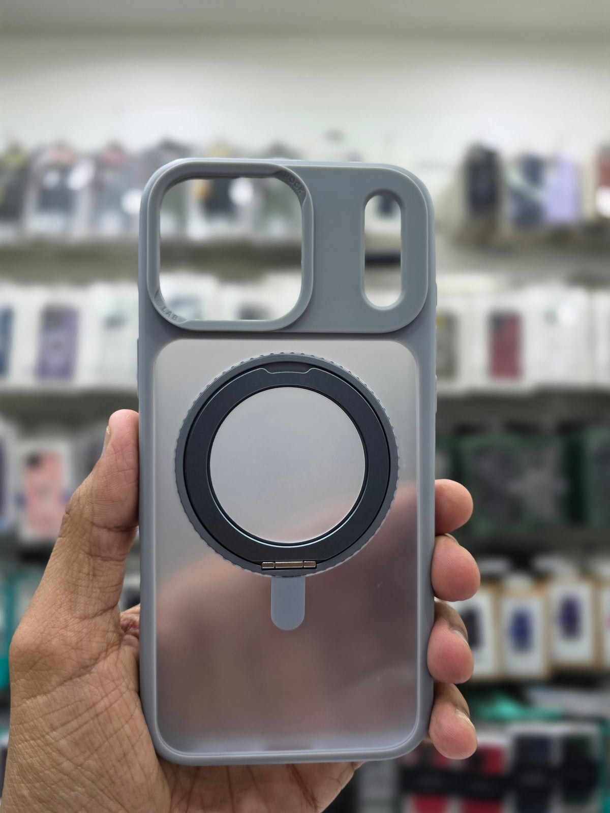 Rock Guard Touch Mate Magnetic Case With 360 Stand - iPhone 17 Pro Max Back Cover