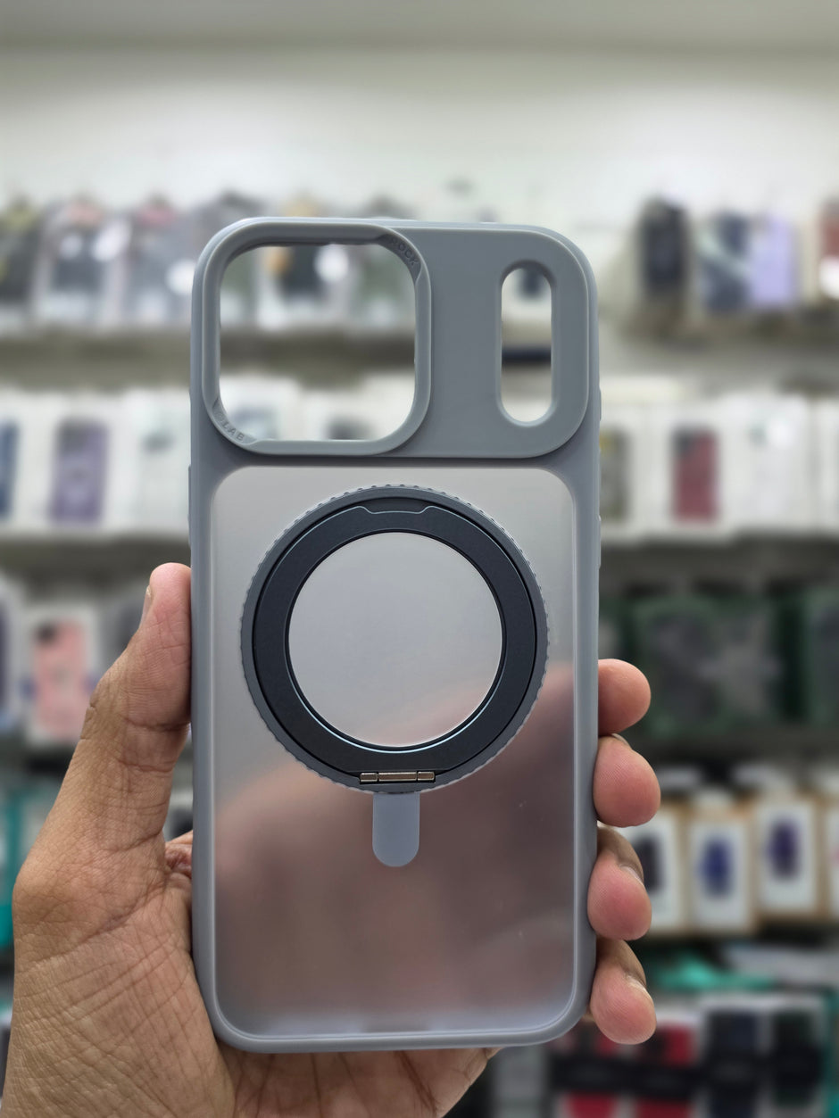 Rock Guard Touch Mate Magnetic Case With 360 Stand - iPhone 17 Pro Max Back Cover
