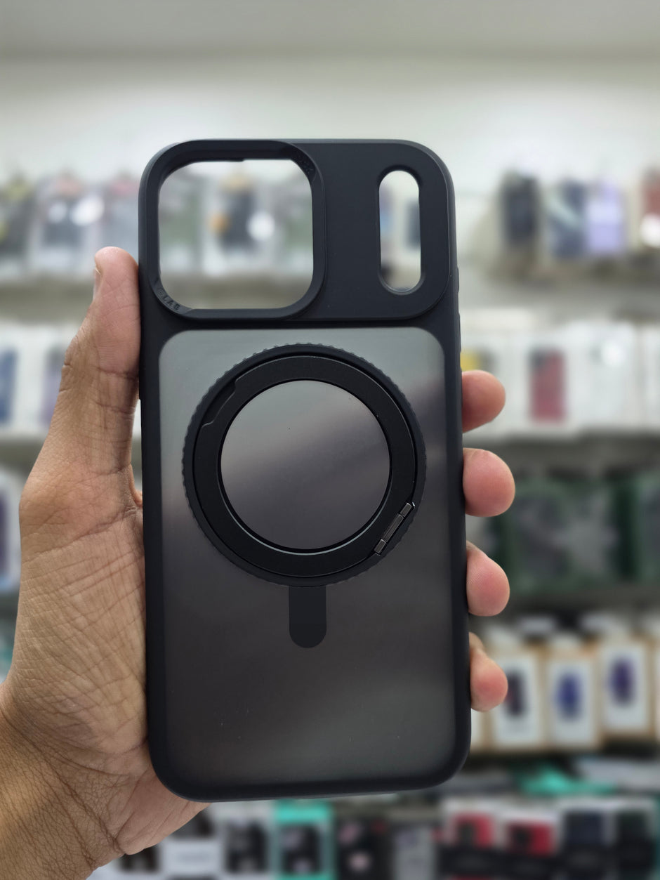 Rock Guard Touch Mate Magnetic Case With 360 Stand - iPhone 17 Pro Max Back Cover