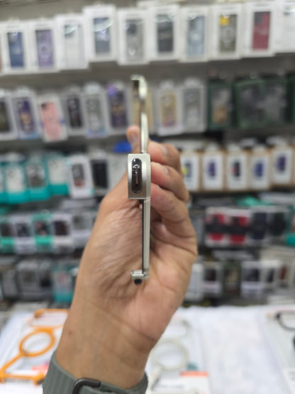 Sleek Z-Shaped Metal Case with 360° Rotating Ring Stand for iPhone 17 Air
