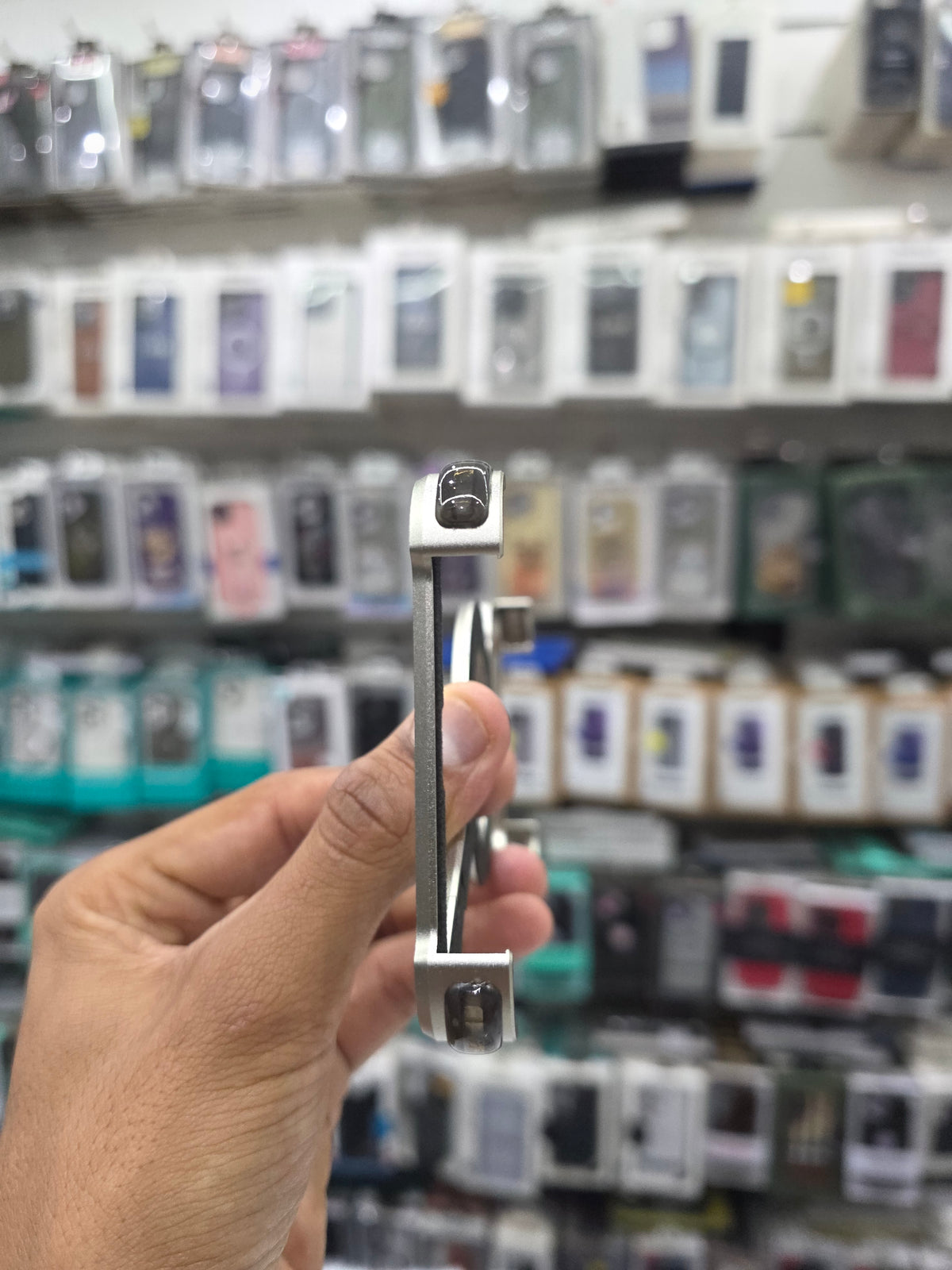 Sleek Z-Shaped Metal Case with 360° Rotating Ring Stand for iPhone 17 Pro