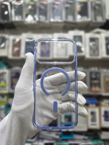 Helix Clear Protective MagSafe Case with Stylish Multi-Color Buttons - iPhone 17 Pro