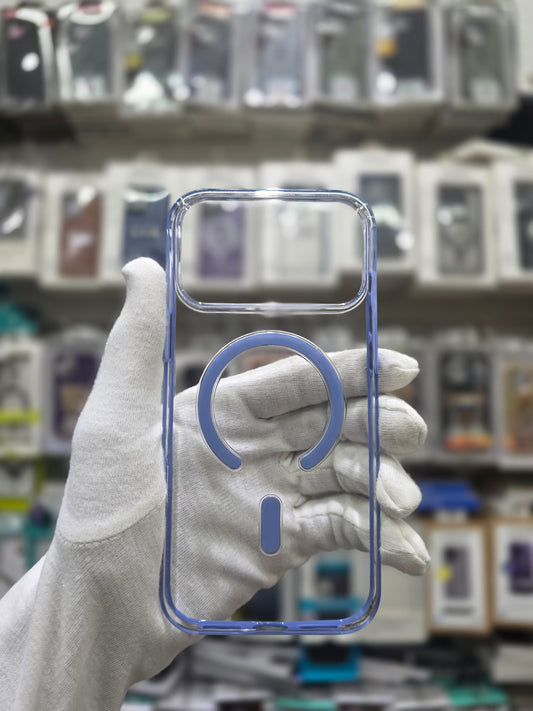 Helix Clear Protective MagSafe Case with Stylish Multi-Color Buttons - iPhone 17 Pro