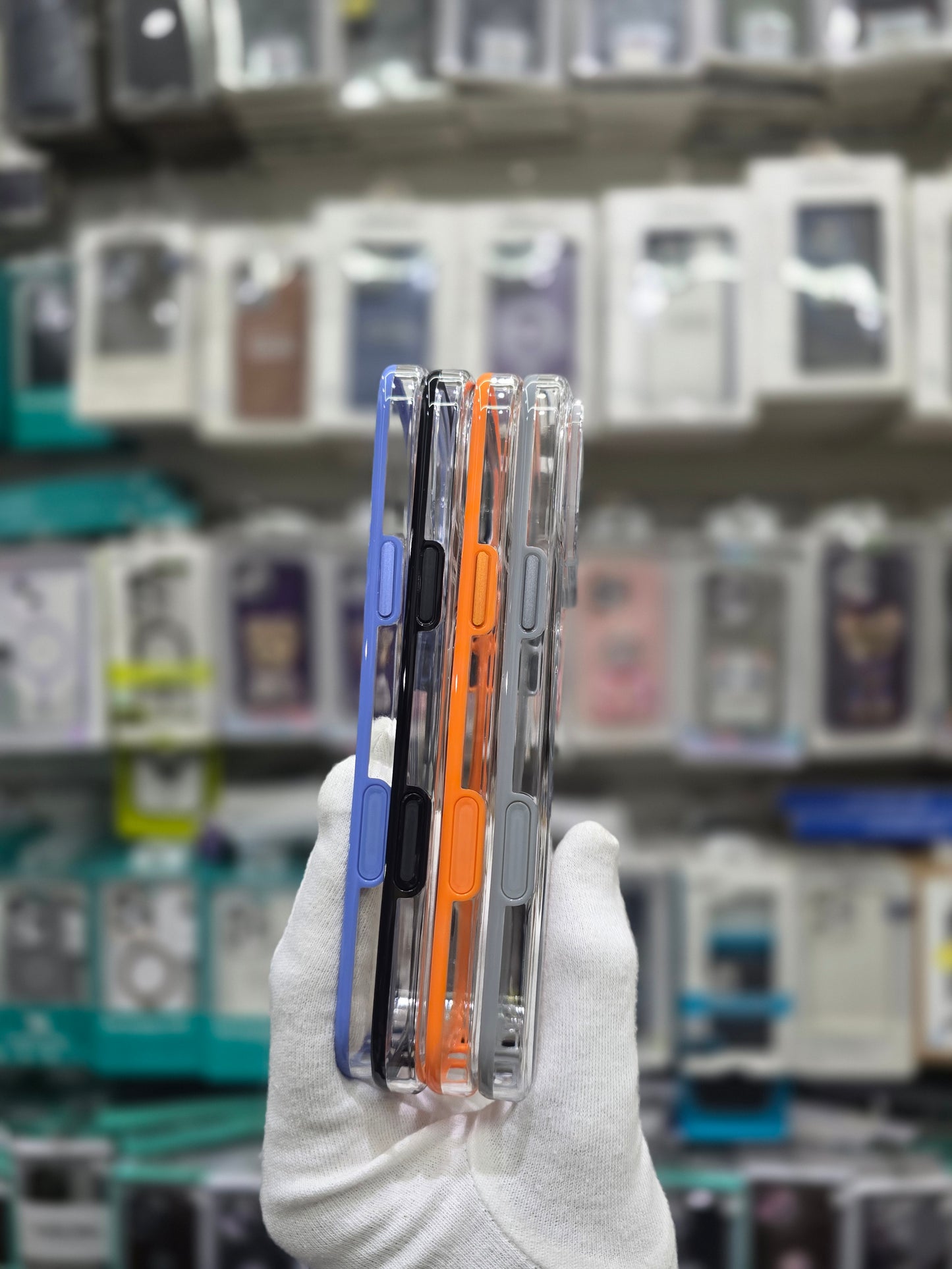 Helix Clear Protective MagSafe Case with Stylish Multi-Color Buttons - iPhone 17 Pro