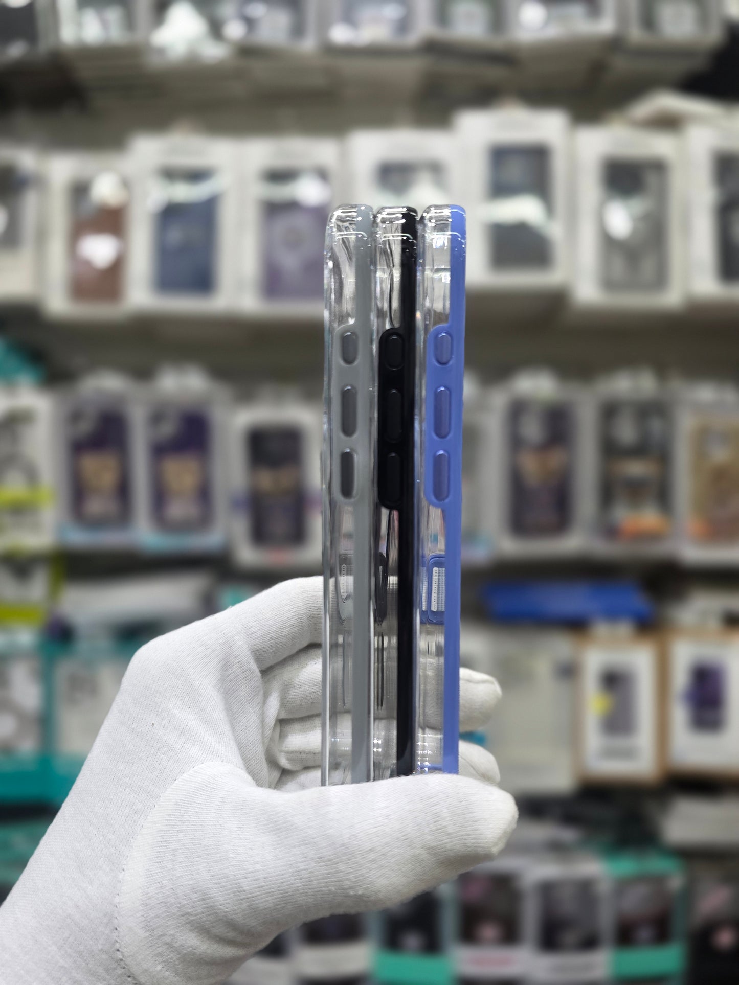 Helix Clear Protective MagSafe Case with Stylish Multi-Color Buttons - iPhone 17