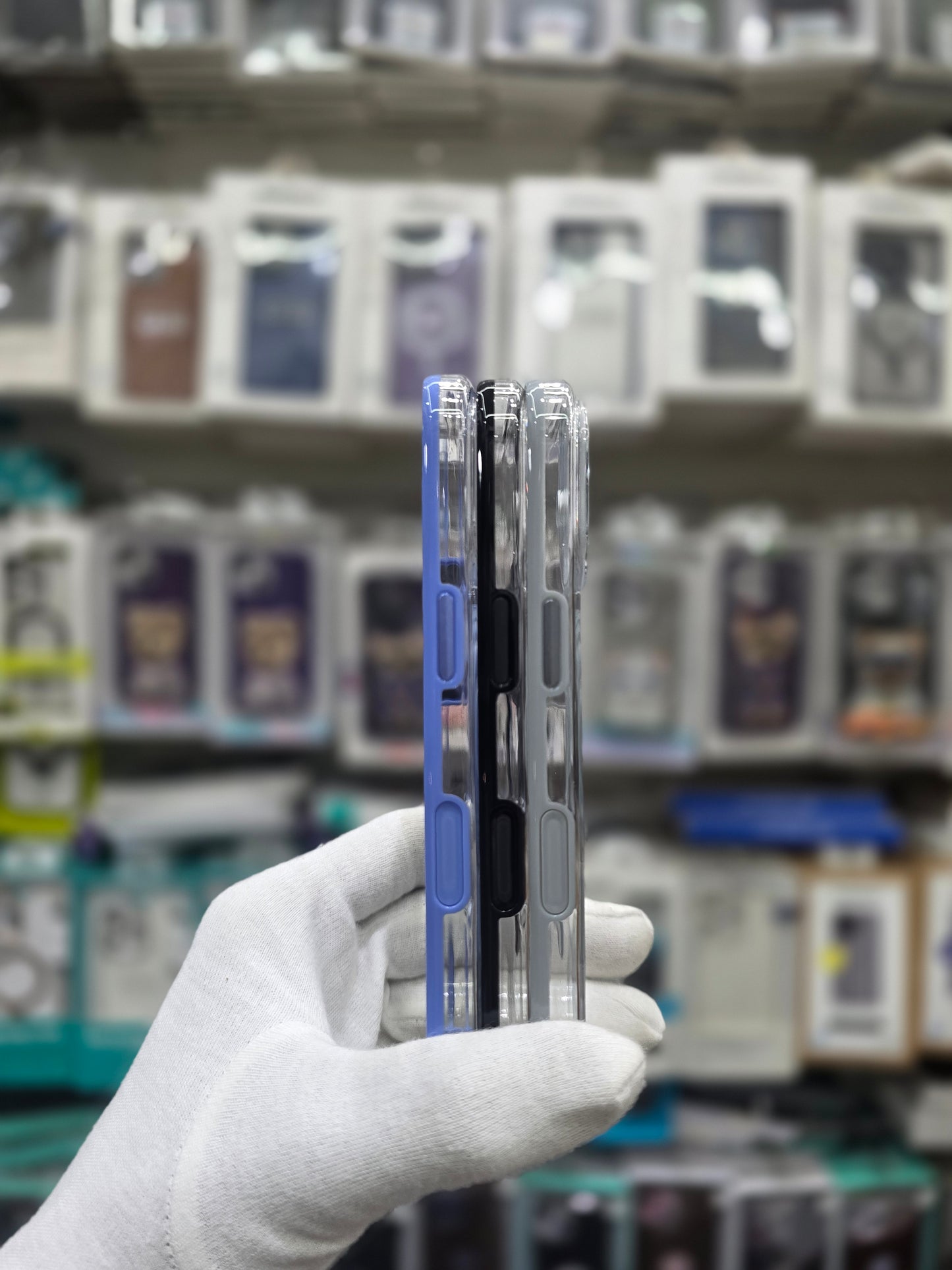 Helix Clear Protective MagSafe Case with Stylish Multi-Color Buttons - iPhone 17